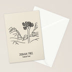 Joshua Tree National Park Black on Cream Stationery Card Gallery Image 2