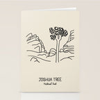 Joshua Tree National Park Black on Cream Stationery Card Gallery Image 2