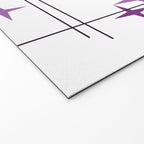 Mid Century Modern Stars Purple Welcome Mat Gallery Image 2