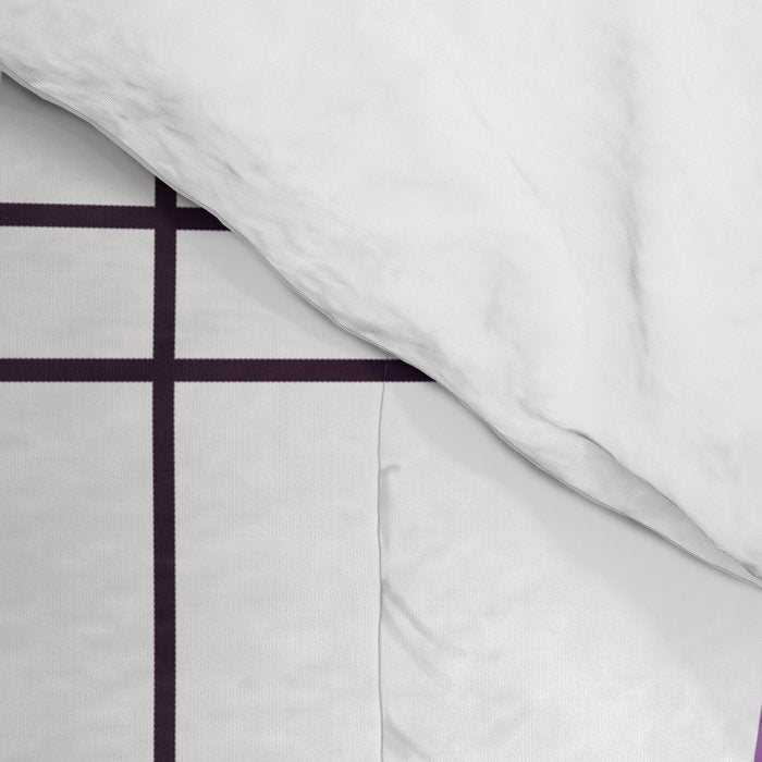 Mid Century Modern Stars Purple Comforter Gallery Image 4