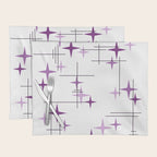 Mid Century Modern Stars Purple Placemat Gallery Image 1