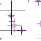 Mid Century Modern Stars Purple Coffee Mug Gallery Image 2