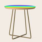 Modern Bright Rainbow Colors Ombre Side Table Gallery Image 1
