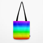 Modern Bright Rainbow Colors Ombre Tote Bag Gallery Image 2