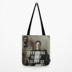 Everything Is Shit Except Us - Funny Love Quote Tote Bag Gallery Image 2