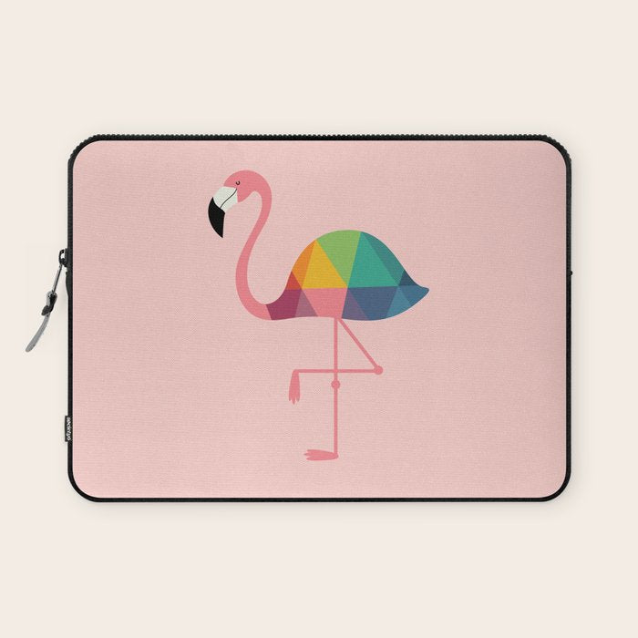 Rainbow Flamingo Laptop Sleeve Gallery Image 1