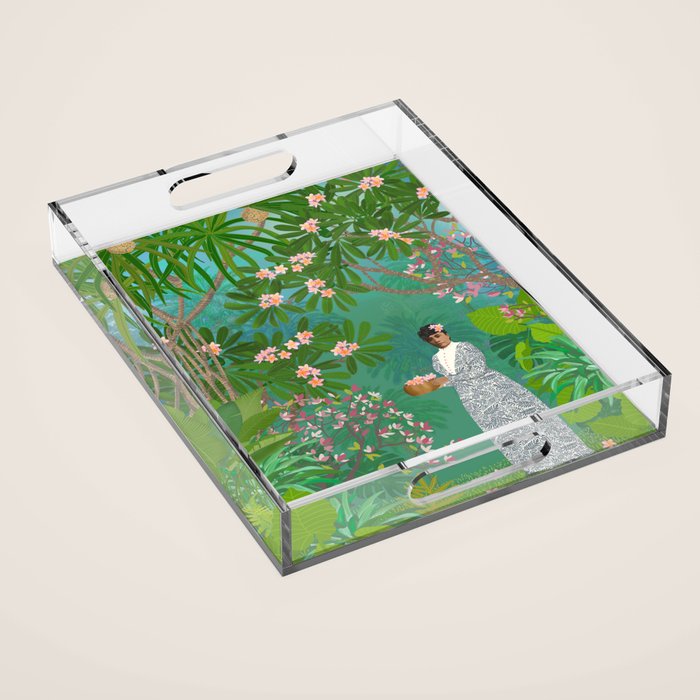 Queen LiliÊ»uokalani Peaceful Moments Acrylic Tray Gallery Image 1