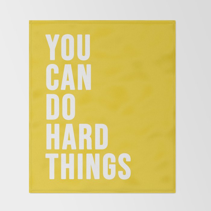 You Can Do Hard Things Throw Blanket Gallery Image 2