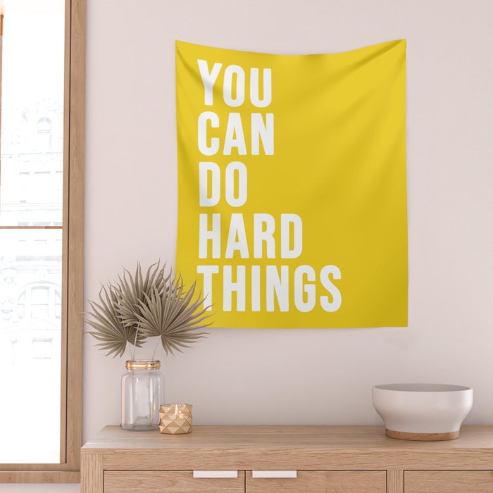 You Can Do Hard Things Wall Tapestry Gallery Image 2