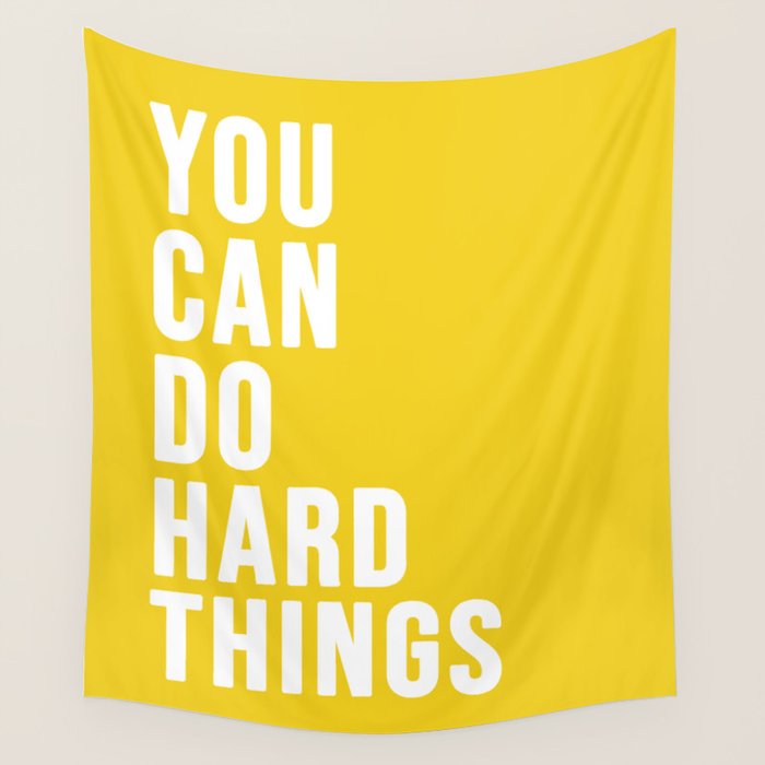 You Can Do Hard Things Wall Tapestry Gallery Image 4