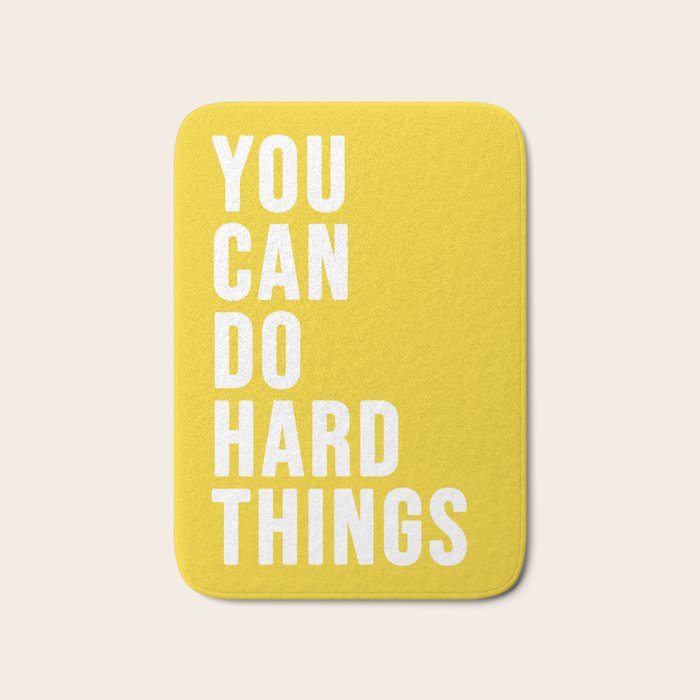 You Can Do Hard Things Bath Mat Gallery Image 1