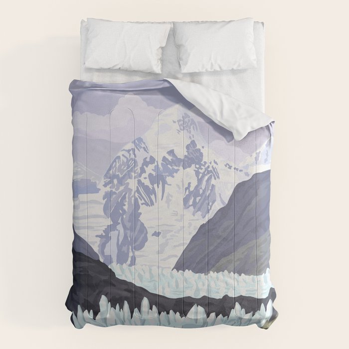 Glacier Bay National Park, Alaska, USA / Anchorage, Denali, Katmai, Kenai Fjords Comforter Gallery Image 1