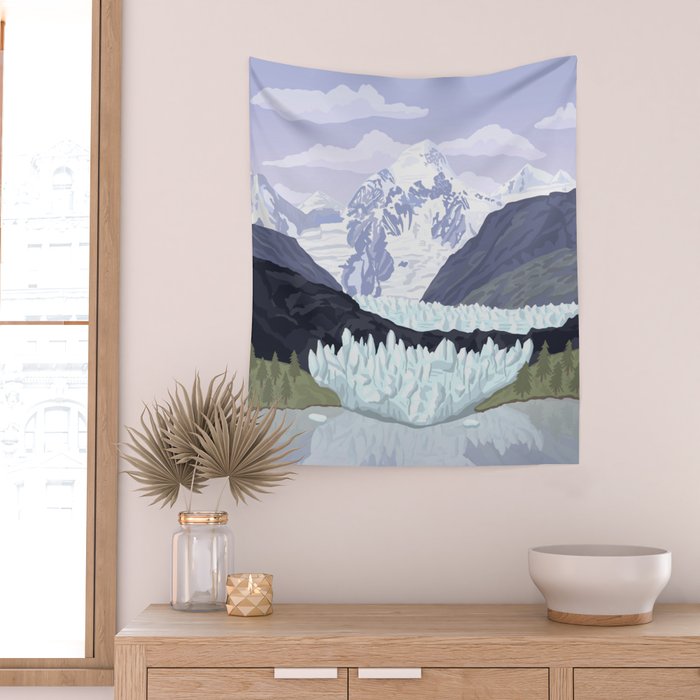 Glacier Bay National Park, Alaska, USA / Anchorage, Denali, Katmai, Kenai Fjords Wall Tapestry Gallery Image 2