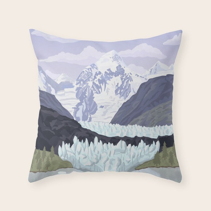 Glacier Bay National Park, Alaska, USA / Anchorage, Denali, Katmai, Kenai Fjords Throw Pillow Gallery Image 1