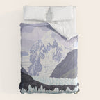 Glacier Bay National Park, Alaska, USA / Anchorage, Denali, Katmai, Kenai Fjords Comforter Gallery Image 6