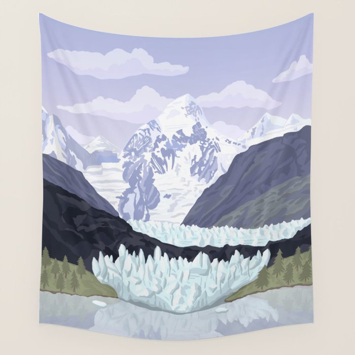 Glacier Bay National Park, Alaska, USA / Anchorage, Denali, Katmai, Kenai Fjords Wall Tapestry Gallery Image 4