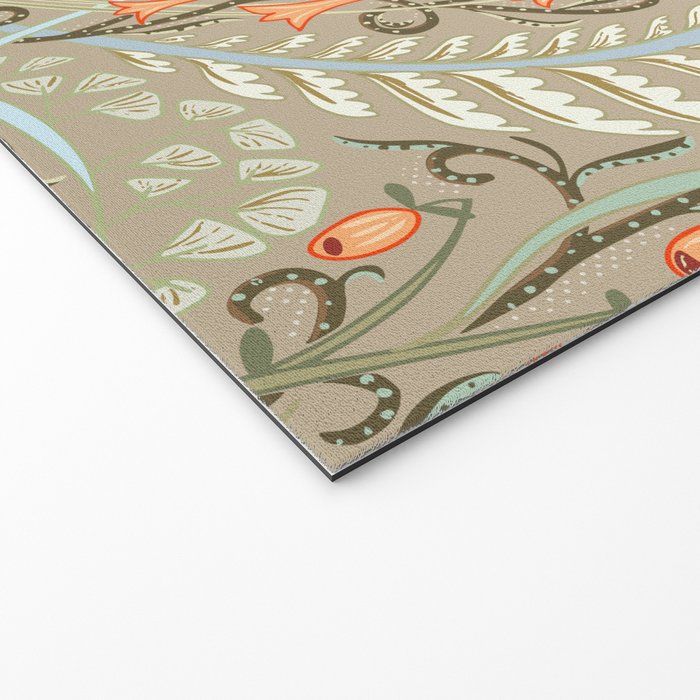 Woodland soil Morris style caramel Welcome Mat Gallery Image 2