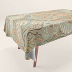 Woodland soil Morris style caramel Tablecloth Gallery Image 1