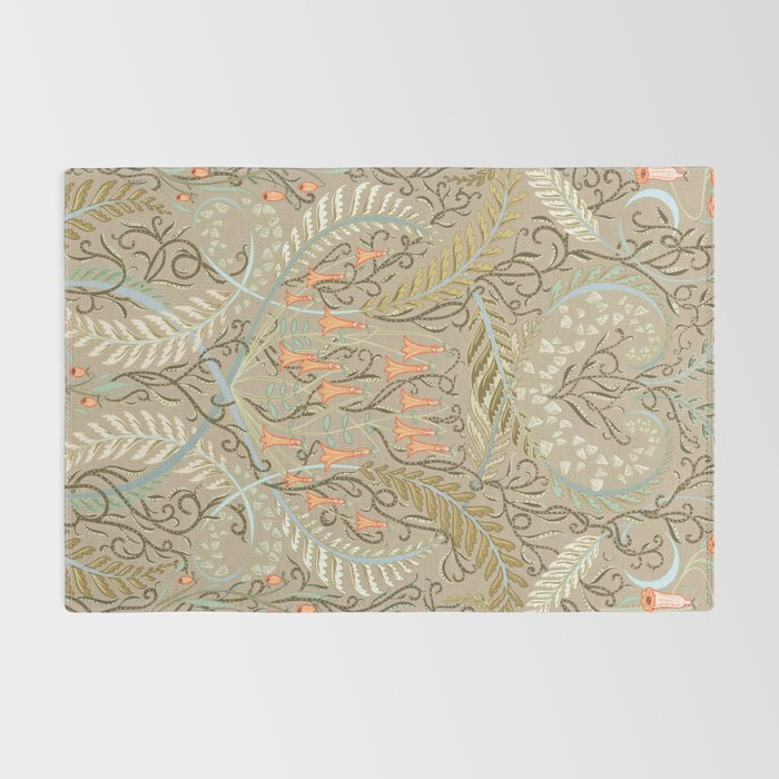 Woodland soil Morris style caramel Rug Gallery Image 2