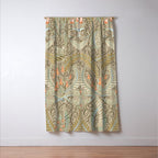 Woodland soil Morris style caramel Window Curtain Gallery Image 3