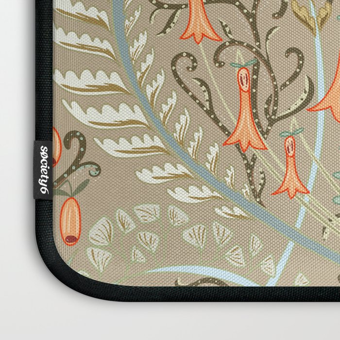 Woodland soil Morris style caramel Laptop Sleeve Gallery Image 3