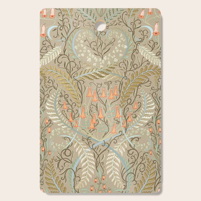 Woodland soil Morris style caramel Cutting Board Gallery Image 1