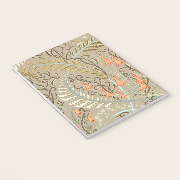 Woodland soil Morris style caramel Notebook Gallery Image 3