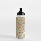 Woodland soil Morris style caramel Water Bottle Gallery Image 2