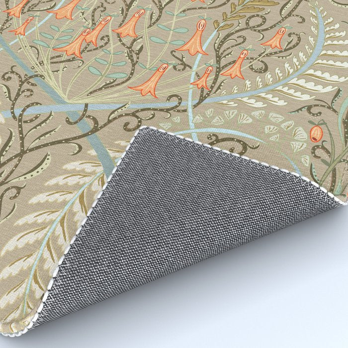Woodland soil Morris style caramel Rug Gallery Image 4