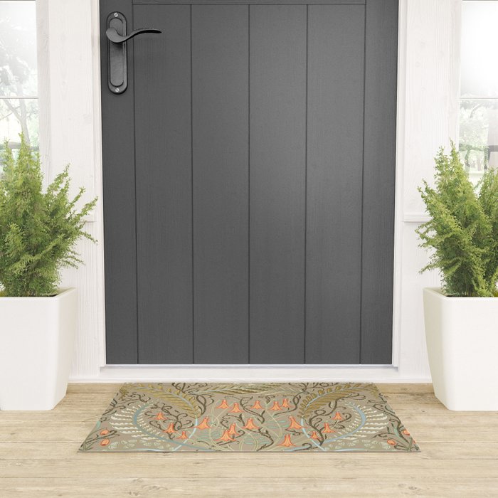 Woodland soil Morris style caramel Welcome Mat Gallery Image 3