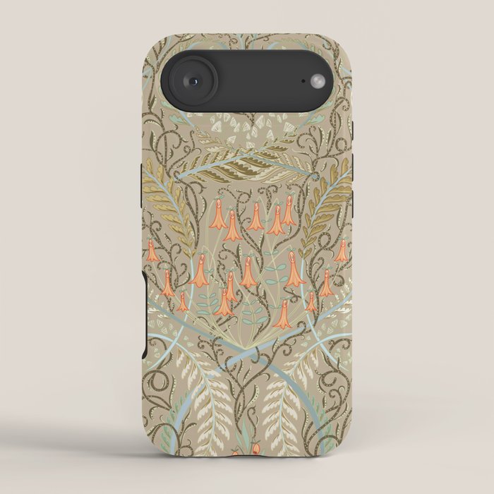 Woodland soil Morris style caramel iPhone Case Gallery Image 2