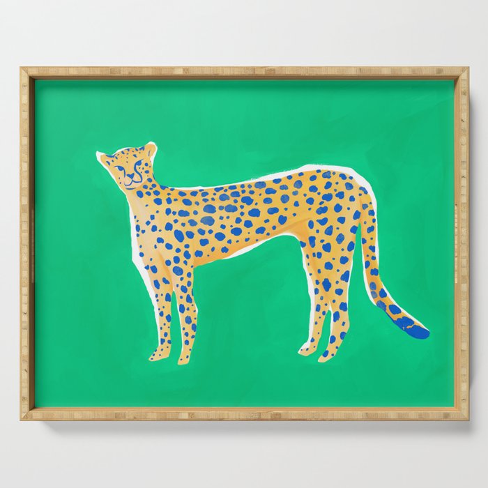 Leopard - Green Serving Tray Gallery Image 1
