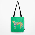 Leopard - Green Tote Bag Gallery Image 2