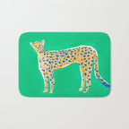 Leopard - Green Bath Mat Gallery Image 1