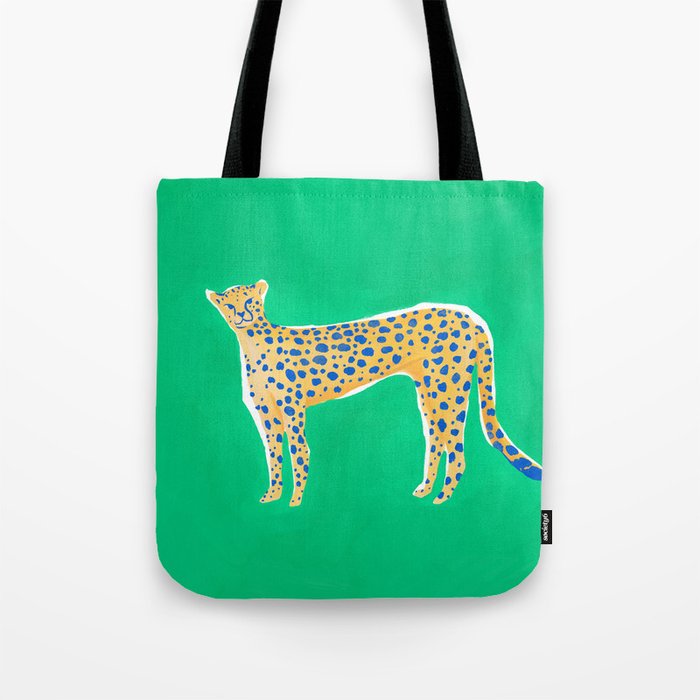Leopard - Green Tote Bag Gallery Image 1