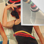 Retro Sunbathers Wall Tapestry Gallery Image 3