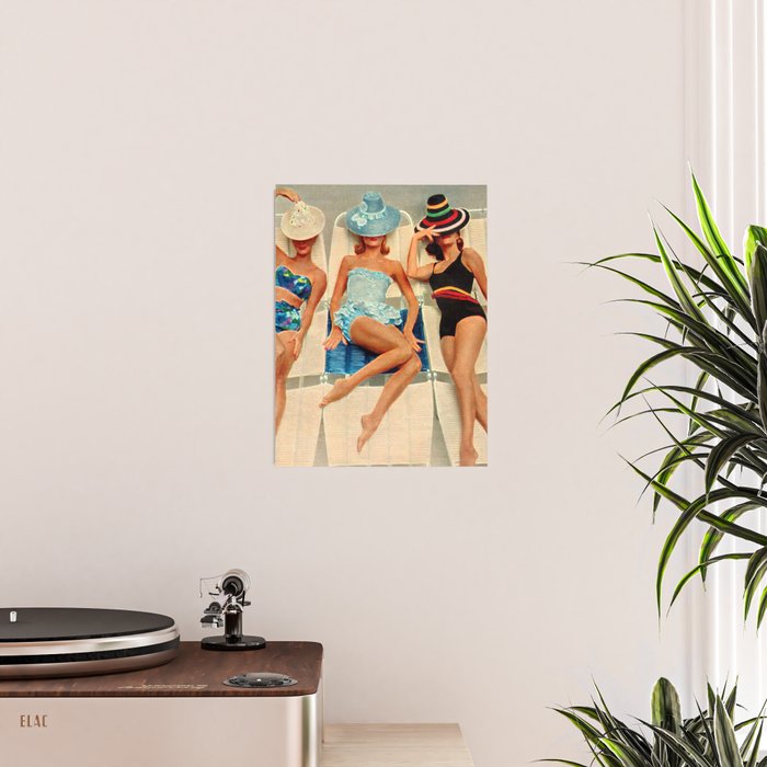 Retro Sunbathers Poster Gallery Image 2