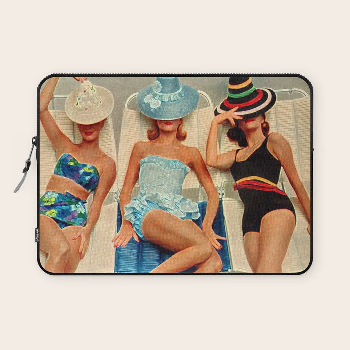 Retro Sunbathers Laptop Sleeve Gallery Image 1