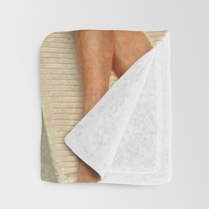 Retro Sunbathers Throw Blanket Gallery Image 3