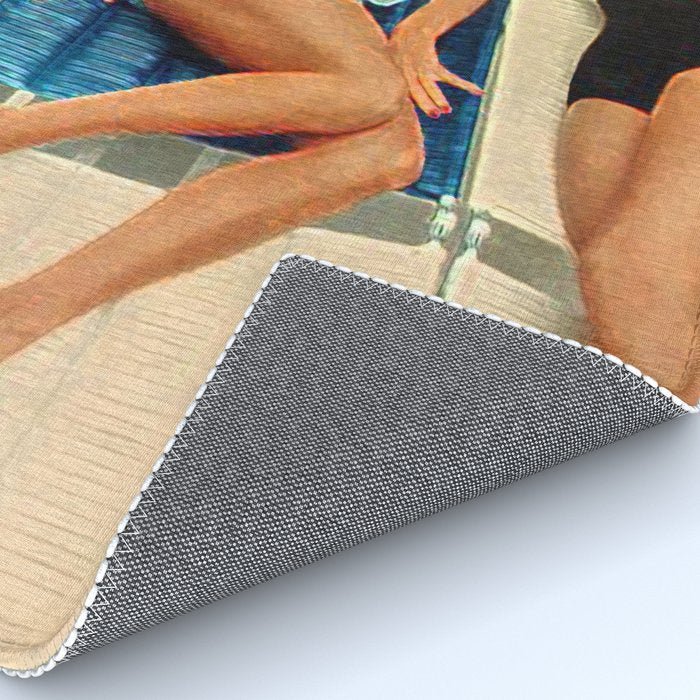 Retro Sunbathers Rug Gallery Image 4