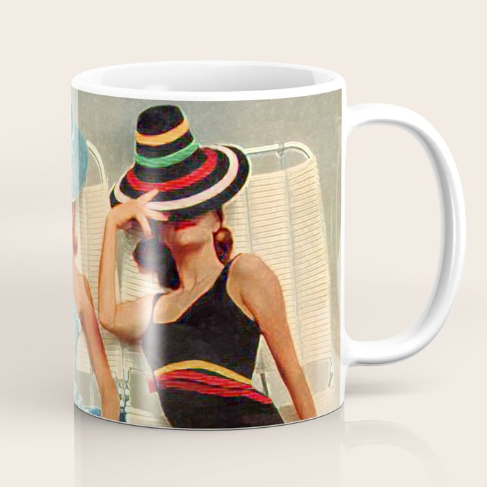 Retro Sunbathers Coffee Mug Gallery Image 1