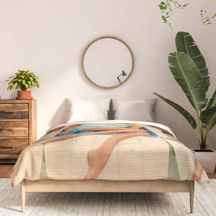 Retro Sunbathers Comforter Gallery Image 3