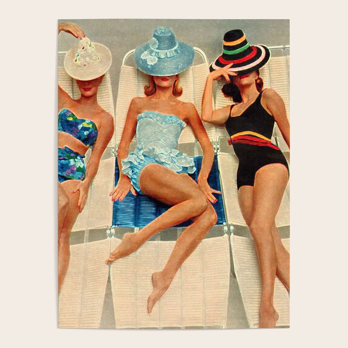 Retro Sunbathers Poster Gallery Image 4