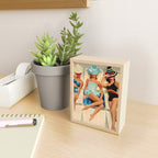 Retro Sunbathers Mini Art Print Gallery Image 2