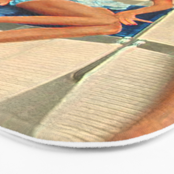 Retro Sunbathers Bath Mat Gallery Image 3