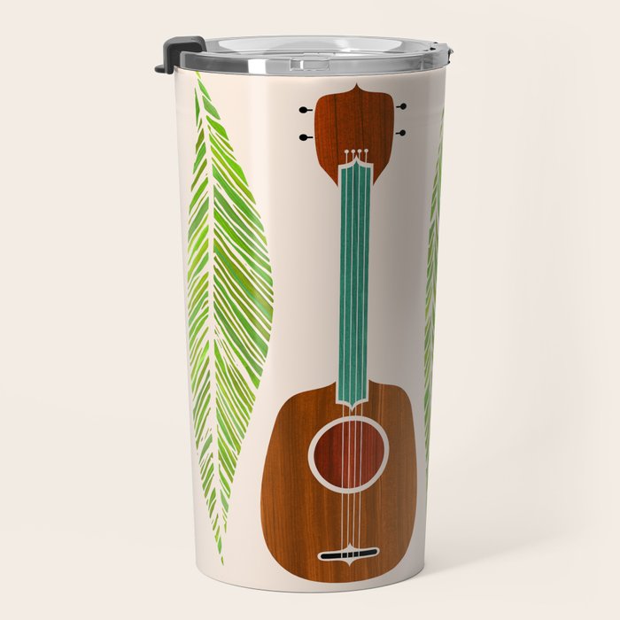 Island Life Ukuleles and Palms Travel Mug Gallery Image 3