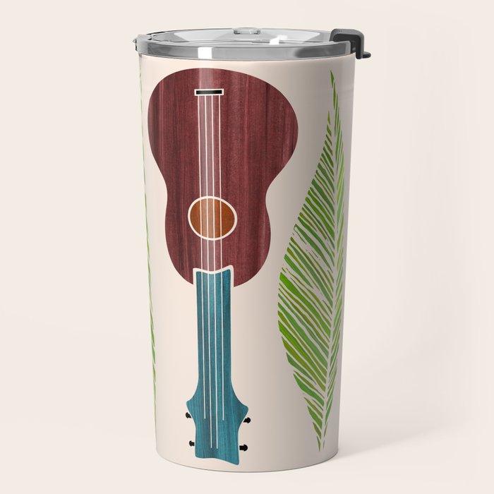 Island Life Ukuleles and Palms Travel Mug Gallery Image 2