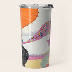 Vintage Magazine Cover - Motherhood on a Windy Beach Travel Mug Gallery Image 2