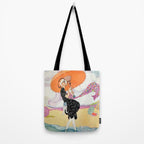 Vintage Magazine Cover - Motherhood on a Windy Beach Tote Bag Gallery Image 2