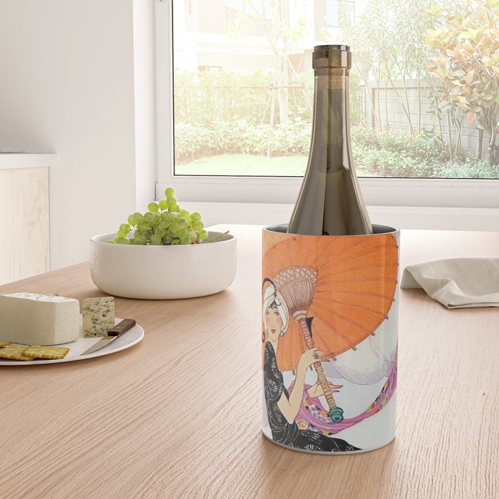 Vintage Magazine Cover - Motherhood on a Windy Beach Wine Chiller Gallery Image 4